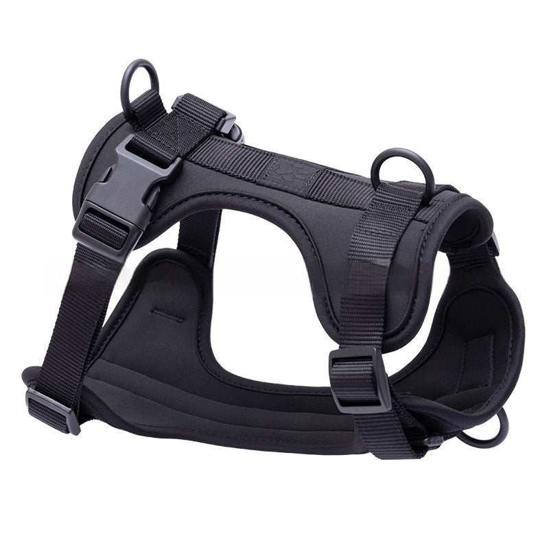 soft adjustable dog harness with padded comfort